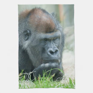 Gorilla in Gedanken Geschirrtuch