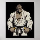 Gorilla in Keikogi - Japanisch Karateka Poster (Vorne)