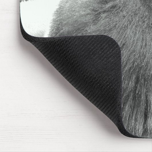 Gorilla in Schwarzweiss Mousepad (Ecke)