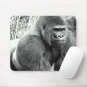 Gorilla in Schwarzweiss Mousepad (Mit Mouse)