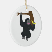 Gorilla in Tree Keramik Ornament (Rechts)