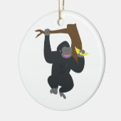 Gorilla in Tree Keramik Ornament (Links)