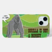 Gorilla ist kein Affe Case-Mate iPhone Hülle (Rückseite (Horizontal))