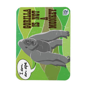 Gorilla ist kein Affe Magnet