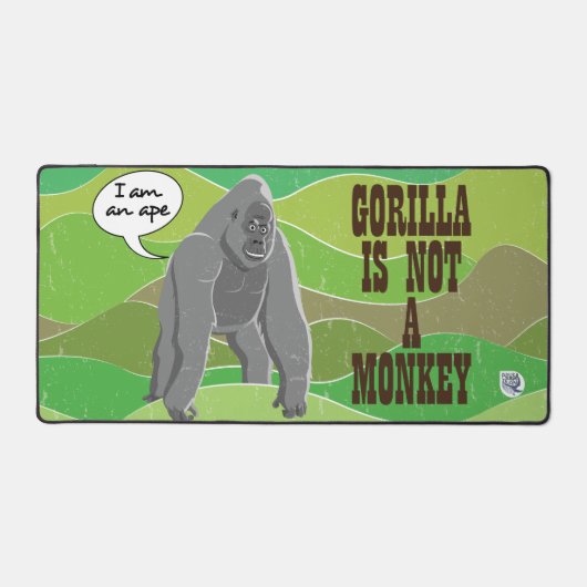 Gorilla ist kein Affe Schreibtischunterlage (Vorderseite)