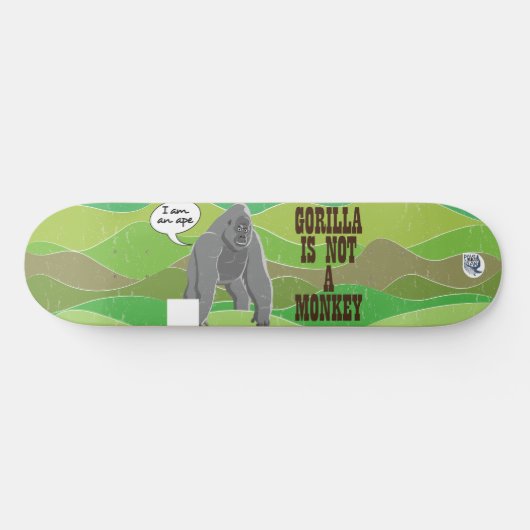 Gorilla ist kein Affe Skateboard (Horizontal)