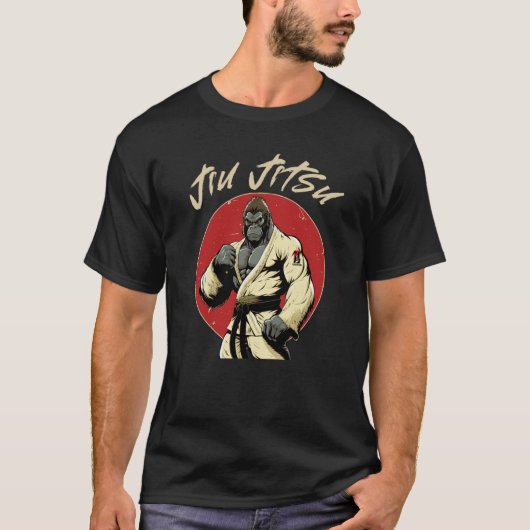 Gorilla Jiu Jitsu and Grappling 1 T-Shirt (Vorderseite)