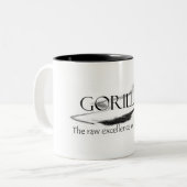 Gorilla-Kaffee-Tasse Zweifarbige Tasse (Vorderseite Links)