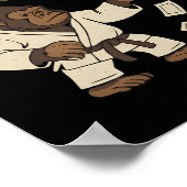 Gorilla Karate Guerrilla Marketing Funny Graphic Poster (Ecke)