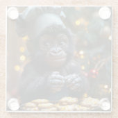 Gorilla Keksbäcker Untersetzer (Rückseite)