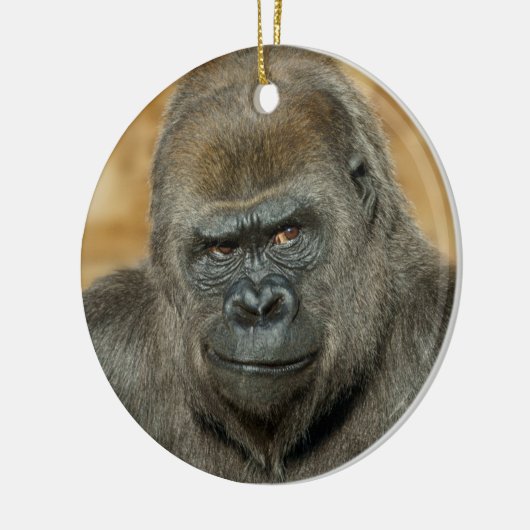 Gorilla Keramik Ornament (Links)