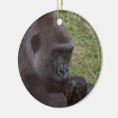 Gorilla Keramik Ornament (Links)