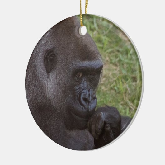 Gorilla Keramik Ornament (Links)