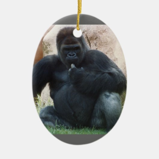 Gorilla Keramikornament (Vorne)