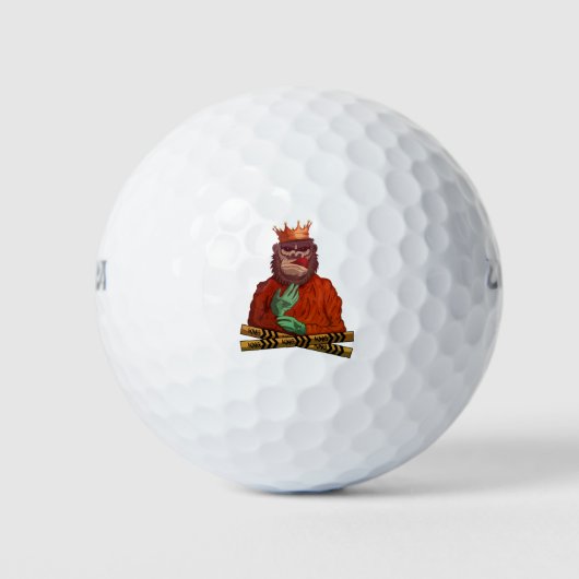 Gorilla King Golfball (Vorderseite)