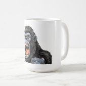 Gorilla-Kopf Kaffeetasse (VorderseiteRechts)