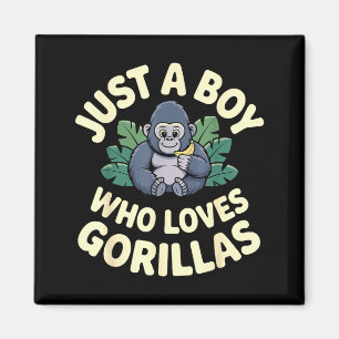 Gorilla-Kostüm für Jungen Männer Kinder Tierliebha Magnet