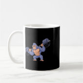 Gorilla Krafttraining Fitnessstudio Training Bodyb Kaffeetasse (Links)