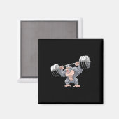Gorilla-Krafttraining Fitnessstudio Training Bodyb Magnet (Vorderseite/Rückseite)