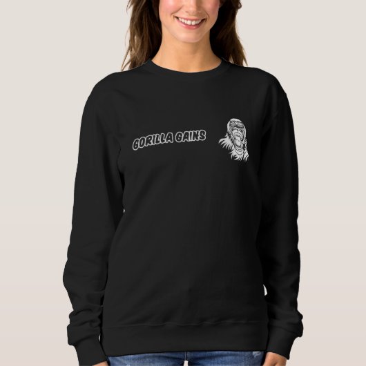 Gorilla Krafttraining Sweatshirt (Vorderseite)