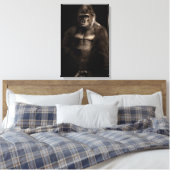 Gorilla Leinwanddruck (Insitu (Schlafzimmer))