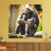 Gorilla Leinwanddruck (Insitu (Wohnzimmer))
