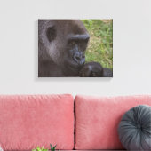 Gorilla Leinwanddruck (Insitu (Wohnzimmer))