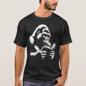 Gorilla liest ein Buch T-Shirt (Vorderseite)