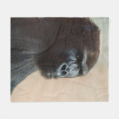 Gorilla Lope Nah-up Fleecedecke (Vorderseite (Horizontal))