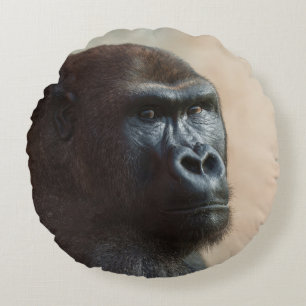 Gorilla Lope Nah-up Rundes Kissen