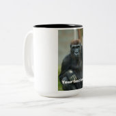 Gorilla Lope Pose Zweifarbige Tasse (Vorderseite Links)