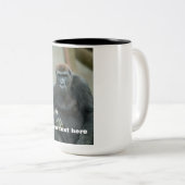 Gorilla Lope Pose Zweifarbige Tasse (VorderseiteRechts)
