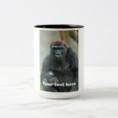 Gorilla Lope Pose Zweifarbige Tasse (Mittel)