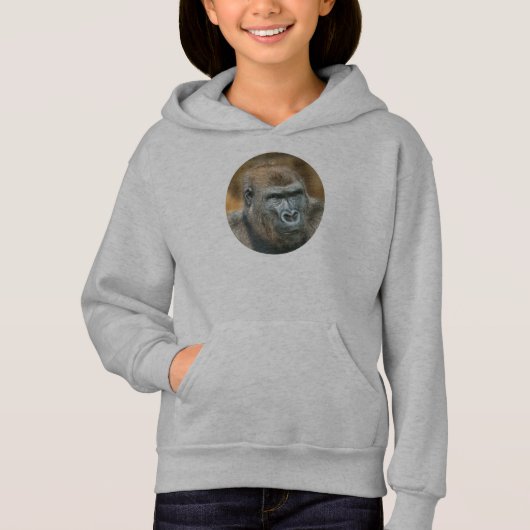 Gorilla Lope (Round Design) Hoodie (Vorderseite)