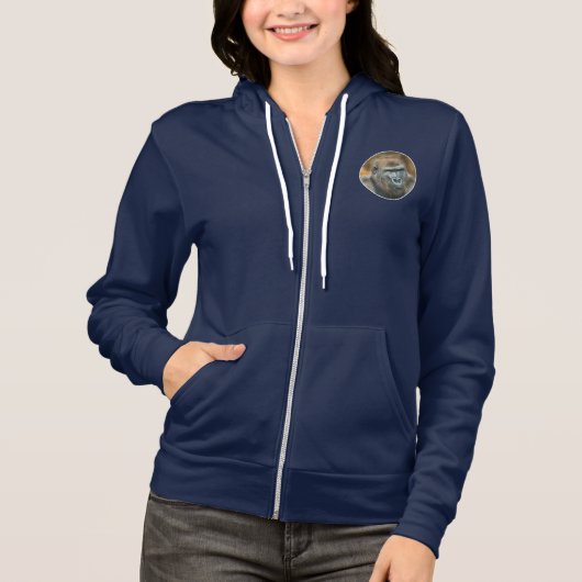 Gorilla Lope (Round Design) Hoodie (Vorderseite)