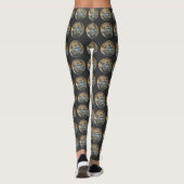 Gorilla Lope (Round Design) Leggings (Rückseite)