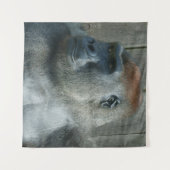 Gorilla Lope Wandteppich (Vorderseite (Horizontal))