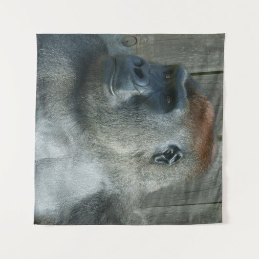 Gorilla Lope Wandteppich (Vorderseite (Horizontal))