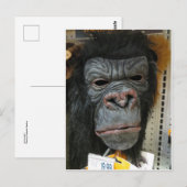 Gorilla Mask Postkarte (Vorne/Hinten)