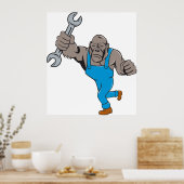 Gorilla Mechanic Poster (Küche)