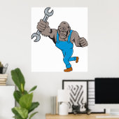 Gorilla Mechanic Poster (Heimbüro)