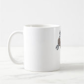 Gorilla-Mechaniker mit Schraubenschlüssel Kaffeetasse (Links)