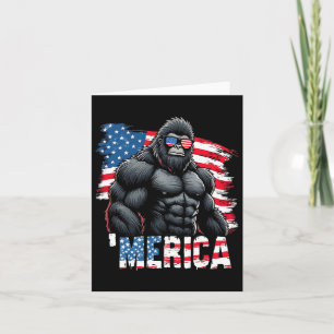 Gorilla merica 4. Juli USA Flag Sungles Karte