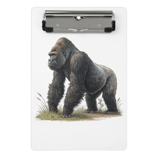 Gorilla Mini Klemmbrett (Vorderseite)