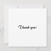 Gorilla mit einem Splash an Blume Dankeskarte (Rückseite)