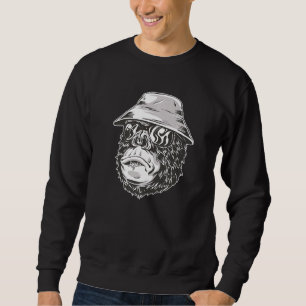Gorilla mit Hut und Sonnenbrille Sweatshirt