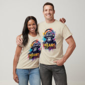 Gorilla mit Kopfhörern T-Shirt (Unisex)