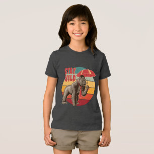 Gorilla mit Umbrella Tri-Blend Shirt