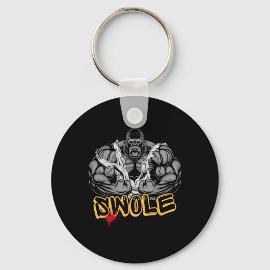 Gorilla Mode Strong Bodybuilding Workout Muscle Sw Schlüsselanhänger (Vorderseite)
