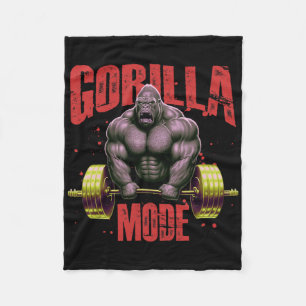 Gorilla-Modus-Gewichtheben Fitnessstudio Bodybuild Fleecedecke